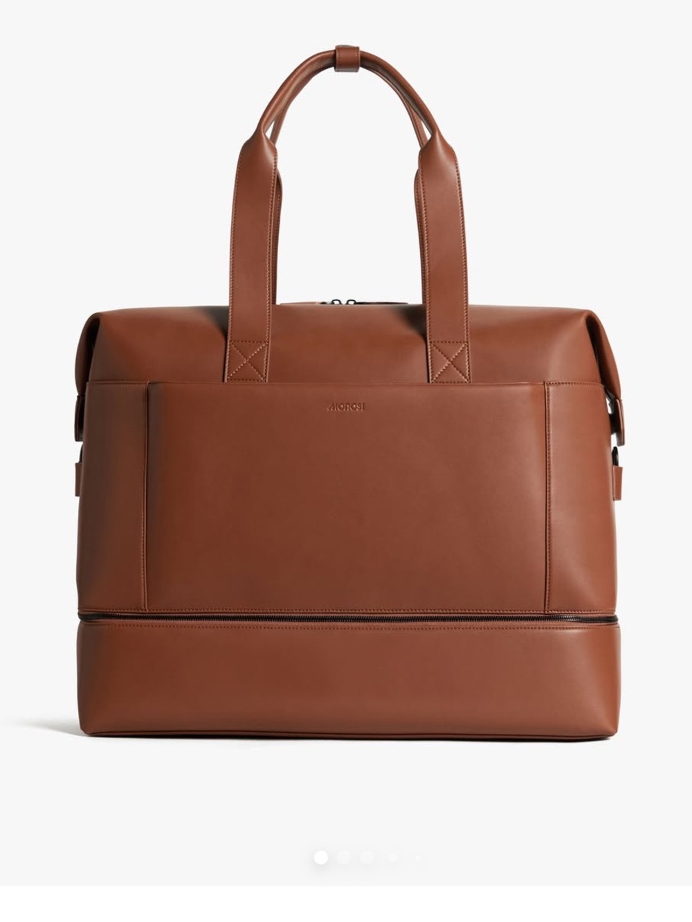 Monos Travel Metro Weekender Vegan Leather Travel Bag - Mahogany